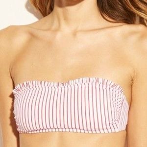 ruffle bandeau bikini top